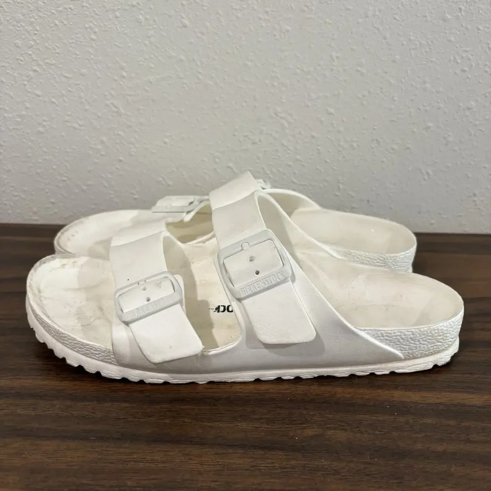 BIRKENSTOCK Arizona Essentials Sandals White EVA Foam US M 8 L‎ 10 EU 41 Casual